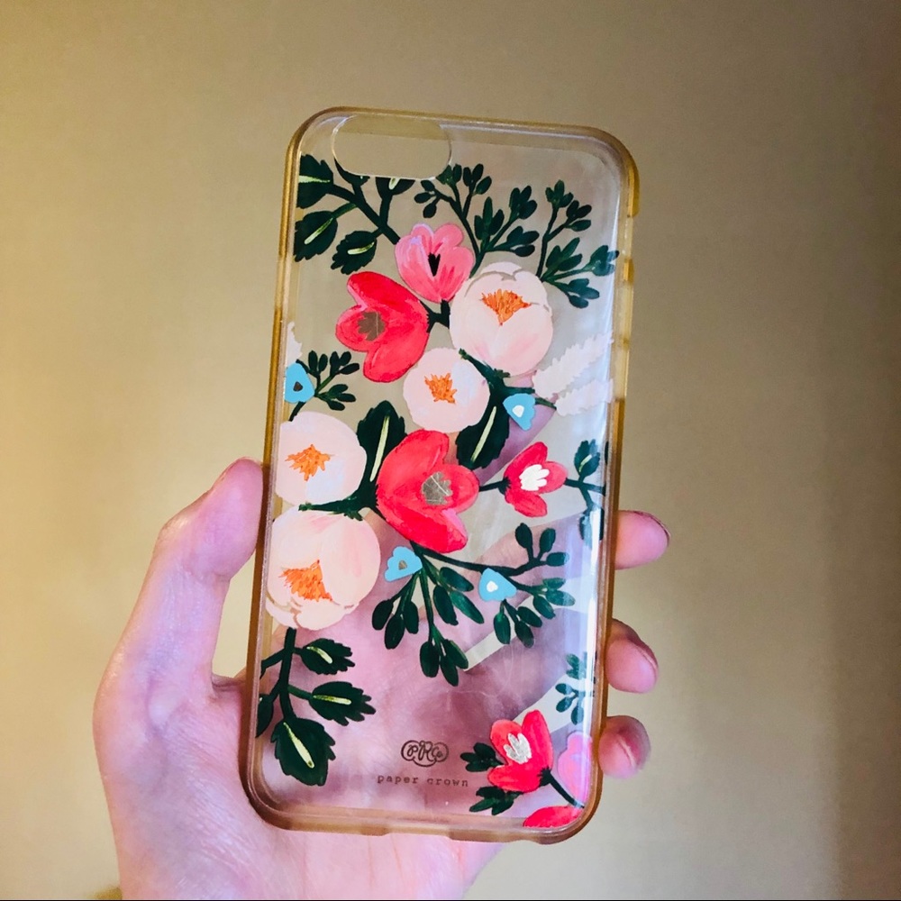 Rifle Paper Co Clear Peach iPhone 6 Case